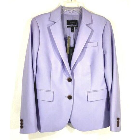 NWT J Crew Blazer in Italian 120 Wool Light Violet Size 4P - Picture 2 of 8